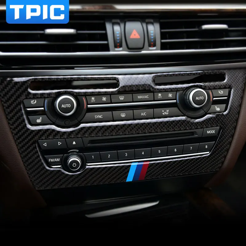 Автомобильные наклейки TPIC из углеродного волокна для BMW F15 F16 2014 2017 X5 X6 кондиционер