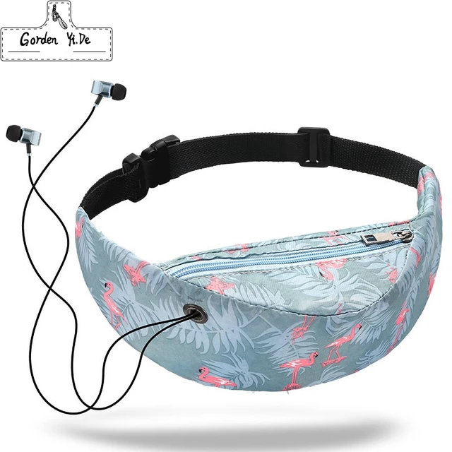 US $1.99 Women Waist bag waterproof Canvas High Quality Belt Bags Fanny Pack girls Sling Bags New Fashion Mo
