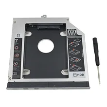 2-й HDD Caddy 12,7 мм SATA 3,0 2," Алюминиевый SSD HDD коробка для Dell Latitude E5400 E5410 E5420 E5500 E5510 E5520 DVD Optibay