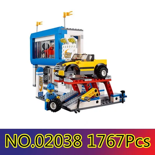 

New 02038 1767Pcs Geuine City Series The City Square Set Children Educational Building Blocks Bricks Toys Gifts 60097