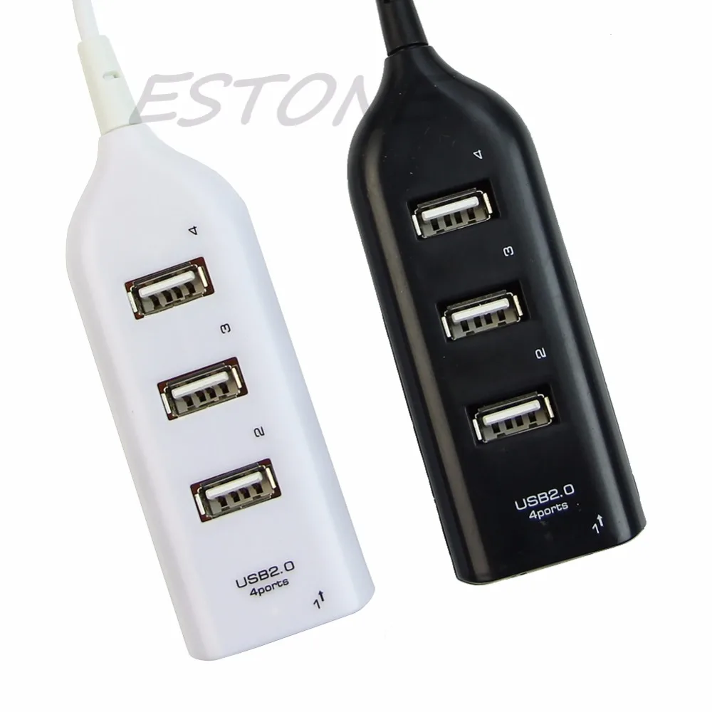 1х USB 2 0 высокоскоростной 4 портовый сплиттер сплит хаб кабель адаптер для ПК