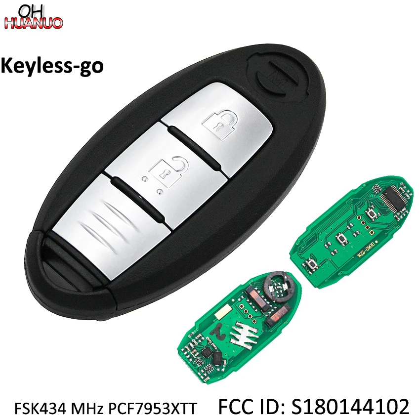 Keyless-go 2B Remote Key FSK315 MHz PCF7953 Chip For New X-Trail S180144101