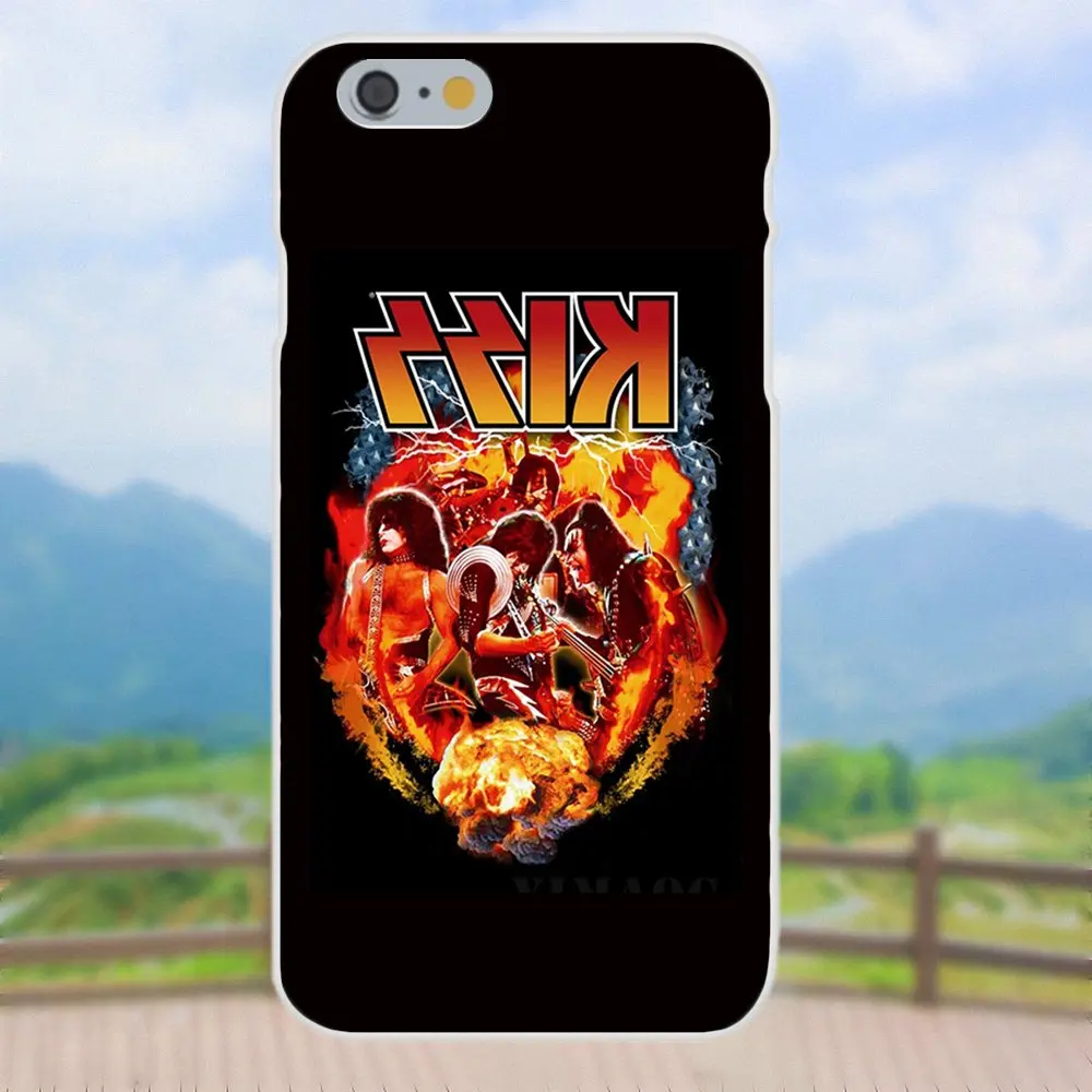 Рок группы &quotKiss&quot для htc 530 626 628 630 816 820 один A9 M7 M8 M9 M10 E9 плюс U11 Moto G G2 G3 G4 G5 сотового