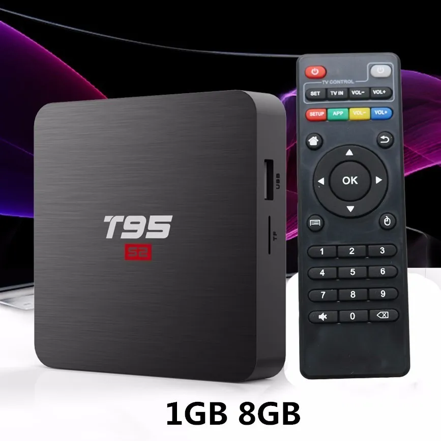 T95 S2 Amlogic S905W четырехъядерный Android 7,1 Smart 4K tv Box 2 Гб 16 Гб опционально 2,4G wifi потоковый медиаплеер PK HK1 X96 H96 - Цвет: 1G 8G