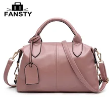 Fansty брендовая Бостонская сумка из искусственной кожи с верхней ручкой, сумка-тоут, высокое качество, женские сумки через плечо, женские сумки-мессенджеры