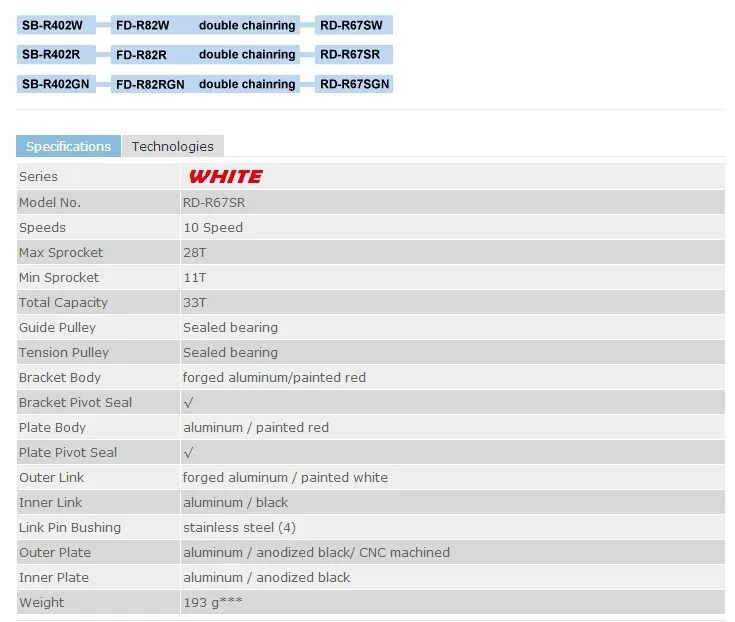 RD-R67SR informatiom 
