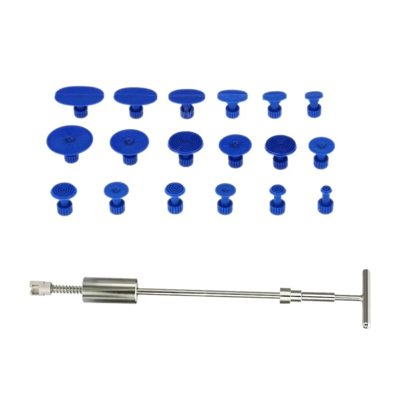 PDR Tools Auto Repair Tool Car Dent Repair Dent Puller Kit 2 In 1 Slide Hammer Reverse Hammer Glue Tabs Suction Cups