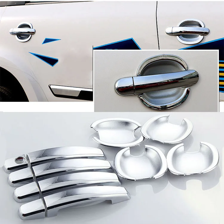 

High-quality For Skoda Yeti ABS Car Styling Chrome Side Door Handle Cover and Door Bowl Cover