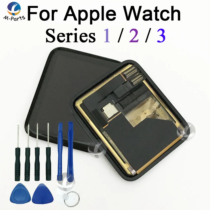 Сенсорный ЖК-экран дигитайзер для Apple Watch Series 1 2 3 Series1 Seires2 Series3 дисплей сапфир 38 мм 42 мм+ Инструменты
