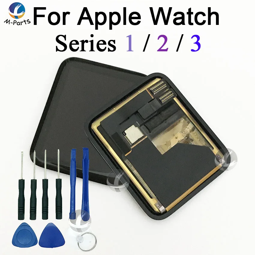 

LCD Touch Screen Digitizer For Apple Watch Series 1 2 3 Series1 Seires2 Series3 Display Original New Sapphire 38mm 42mm + Tools