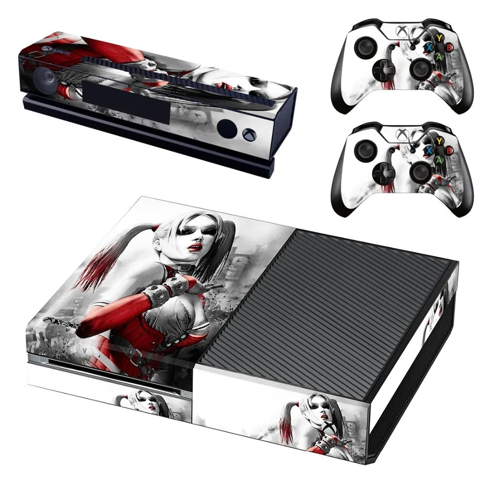 Наклейка на кожу для Xbox One консоль и Kinect и 2 контроллера для Xbox One Наклейка на кожу винил-Джокер Бэтмен Супермен