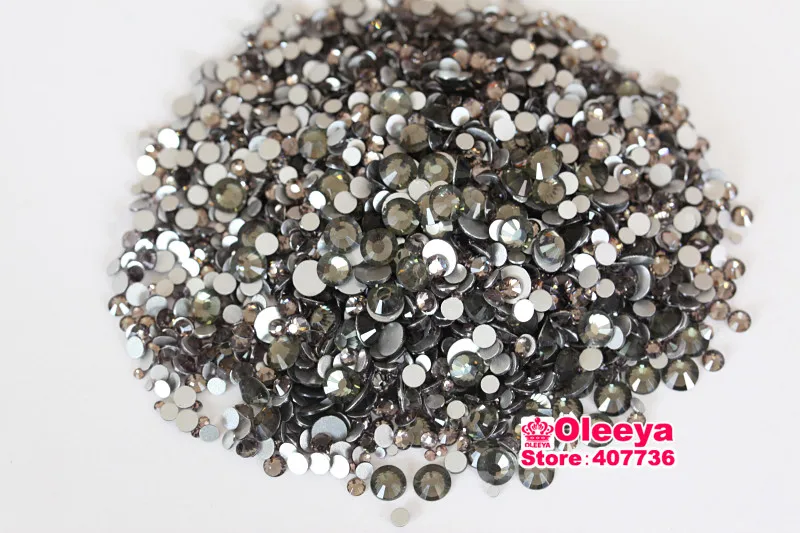 clear grey flatback non hotfix nail rhinestones Oleeya Rhinestone (1)(1)