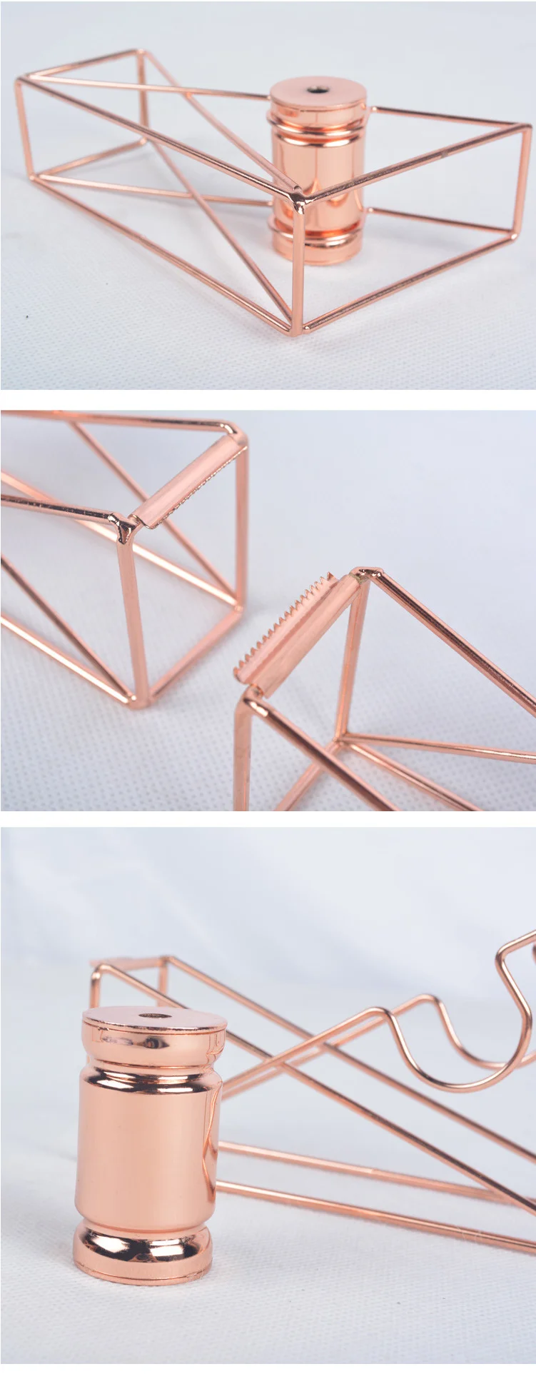 Простое креативное покрытие металлом розовый золотой цвет. полый диспенсер для ленты украшение для офисного стола держатель ленты с резак ленты