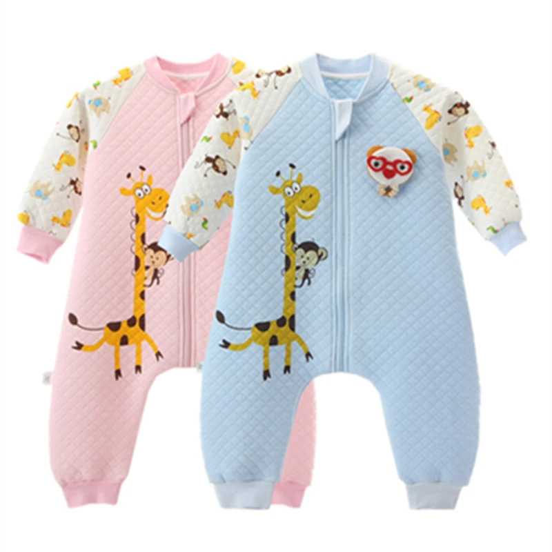

Baby Sleeping Bag Autumn Winter Newborn Long-sleeve Cute Cartoon Sleeping Bag Infant Romper Blanket Sleepers for 0-3 years baby