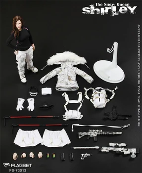 

For Collection Full Set FS-73013 1/6 The Snow Queen Shirley Girl Sniper doll Female Action Figure Collectible Doll toy gift