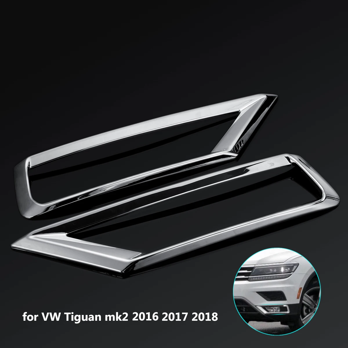 2 шт. Автомобильные противотуманные фасветильник для Volkswagen VW Tiguan Mk2 2016 2017