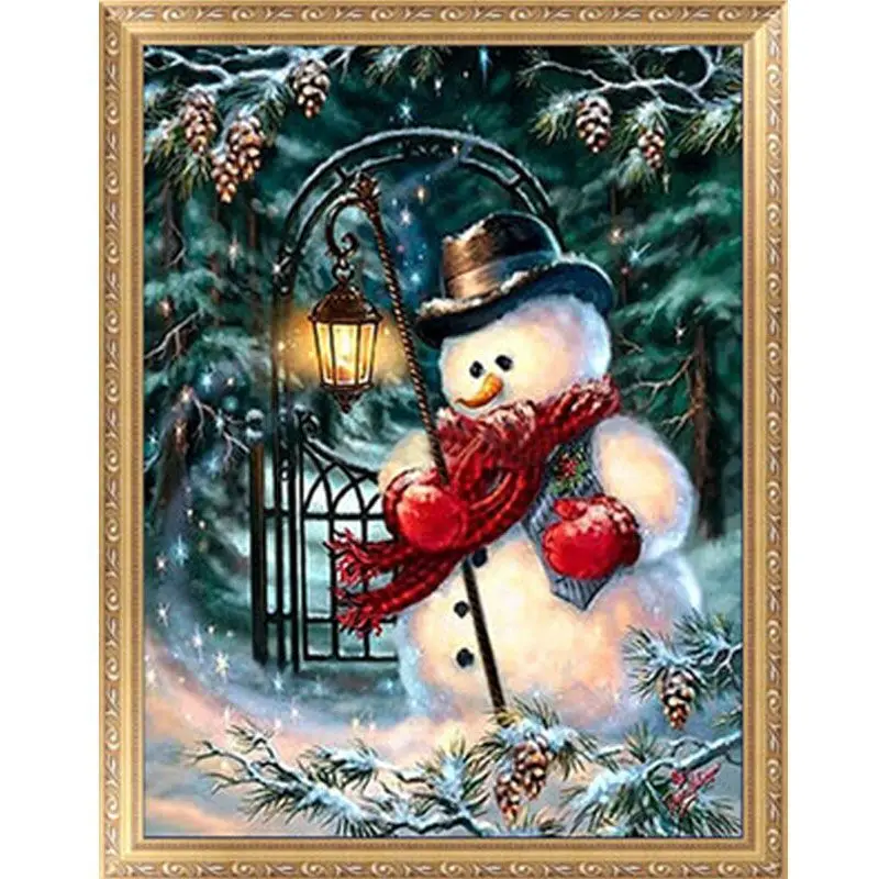

DIY 5D Diamond Switch Kit Embroidery Snowman Painting Mosaic Needlework Cross Stitch Home Decor Craft