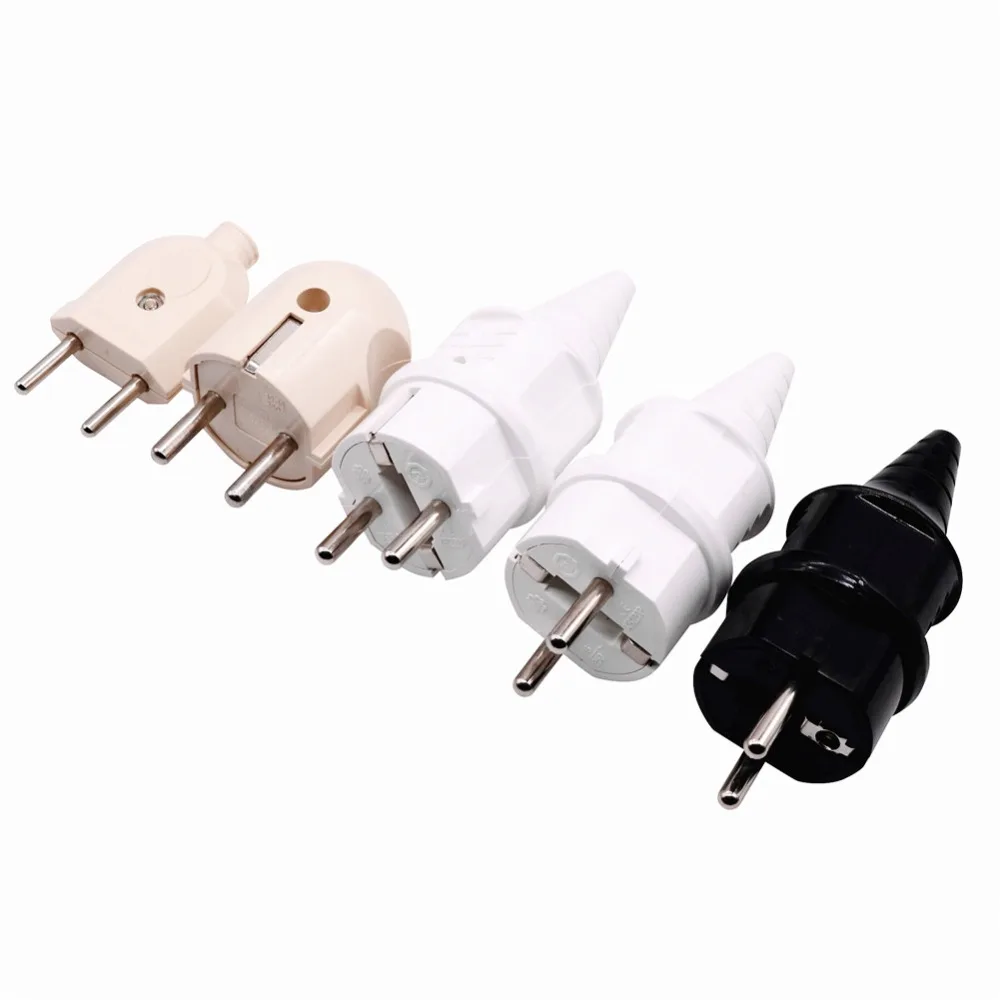 20 Pcs Power cord connector European French German Power Plug Electrical Socket Accessories A B