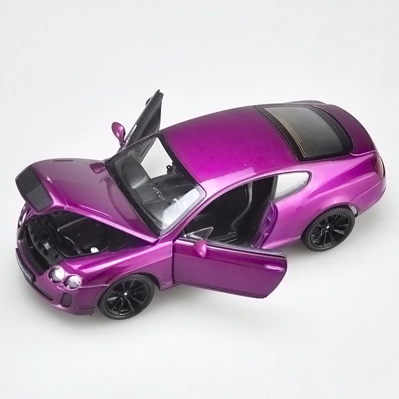

Die-cast Metal Vehicles 1:24 Car Models Coche mkd3 Scale Simulation Auto Toys for Children Sports Car Bentley Continental GT