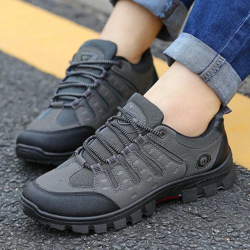 

New Autumn Waterproof Male Casual Outdoor Non-slip Sneakers Men Wear-resistant Travel Breathable Trekking Work Shoes Desert Boot