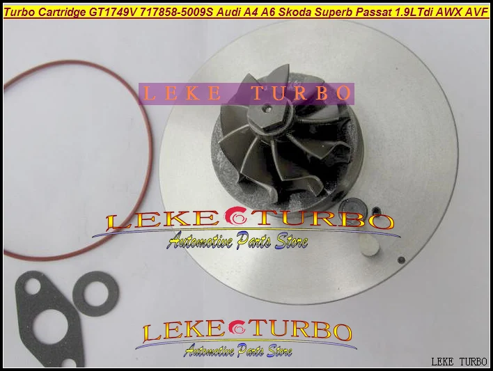 Turbo CHRA Cartridge GT1749V 717858-0005 717858-5009S For Audi A4 A6 Skoda Superb Passat 1.9L Tdi AWX AVF130HP (1)