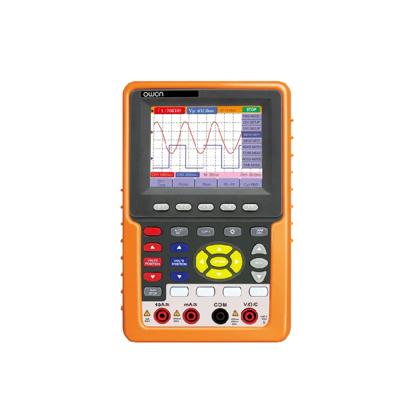 OWON Профессиональный двойной осциллограф+ мультиметр HDS1022M-N 20 МГц 100 мс/с цифровой осциллограф