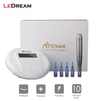 

Artmex V6 Electric Auto Micro Derma Therapy Makeup Mosaic Tattoo Machine Rotary Pen Eye Brow Lip MTS PMU System Microblading
