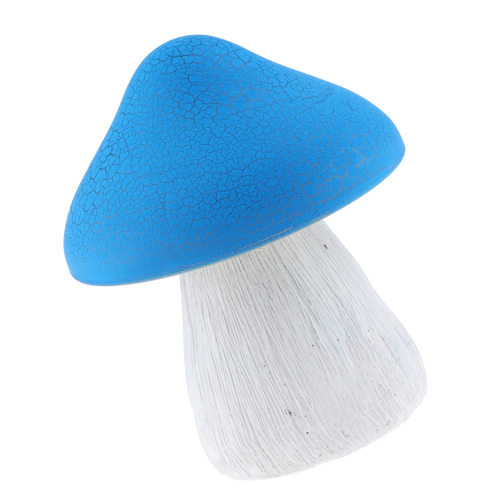 LED Solar Power Lights Mushroom Garden Ornament Patio Path Resin Sculptures