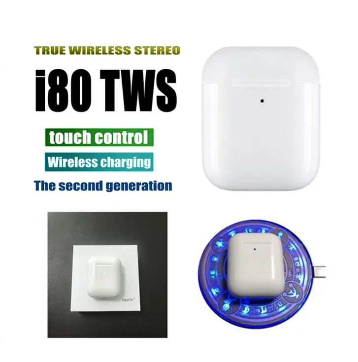 

i80 TWS Wireless Bluetooth Earphones 6D Touch Contro Sport Earbuds as i10 i20 i30 i50 i60 i100TWS for apple xiaomi Phones