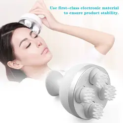 Водонепроницаемый Электрический массаж головы Беспроводной головы массажер предотвратить потерю волос способствовать росту волос