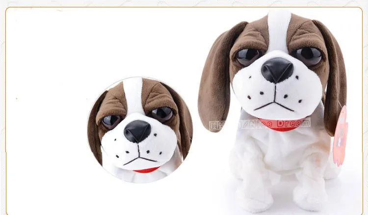 Controle de Som Animais de Estimação Eletrônicos para Crianças Abbyfrank Cães Eletrônicos Interativos Robô Cão Latir Levantar Andar Brinquedos 22 Levantar Andar Cão Brinquedos Eletrônicos Para Crianças