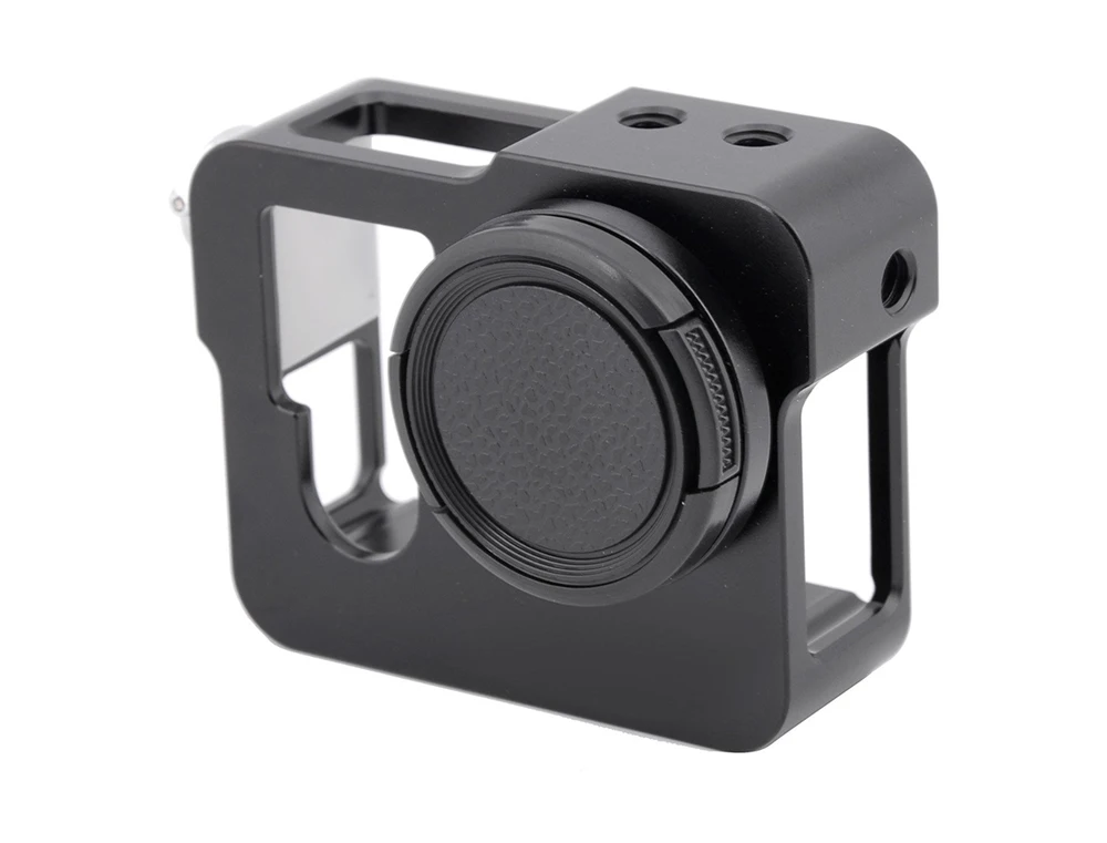Multifunctional Aluminum Protective Frame Case for GoPro Hero 4 Black Camera With Go Pro UV Filter Lens Cap Housing Accessory (2)