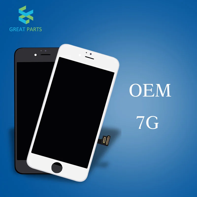 

GREAT PARTS 5PCS OEM Quality LCD For iPhone 7 Display + Original flex cable + Original frame free shipping