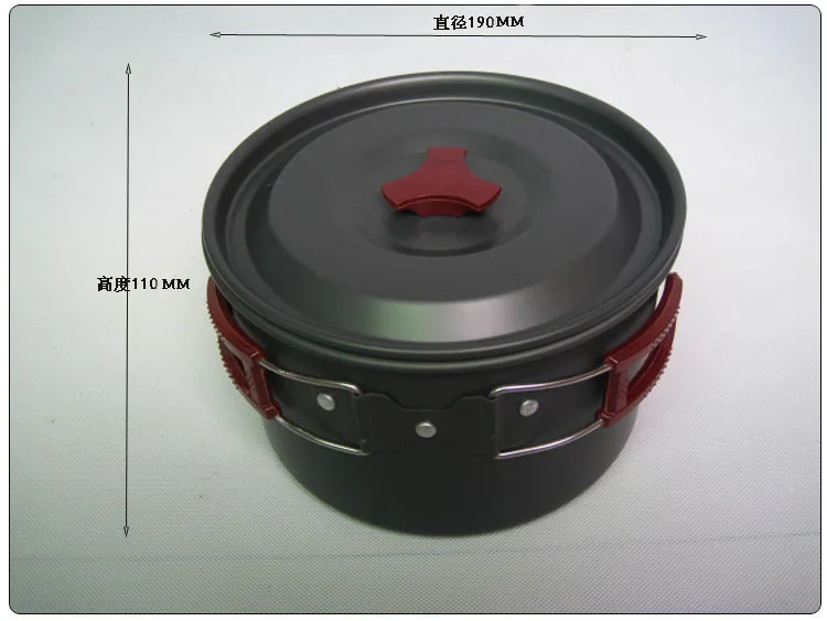 Новое поступление, 3л, алюминиевый сплав, суповый горшок, для улицы, кухонные наборы, принадлежности для кемпинга, кухонная посуда, один горшок, походная плита, титановый горшок