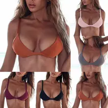 Женский купальник бикини купальник женский пуш-ап бюстгальтер пляжная одежда купальник цельный сексуальный сексуальное бикини Топ