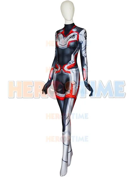 High Quality Avengers 4 Cosplay Costumes 3D Print Female Muscle Avengers Endgame film Quantum Realm Team Bodysuits Custom Made