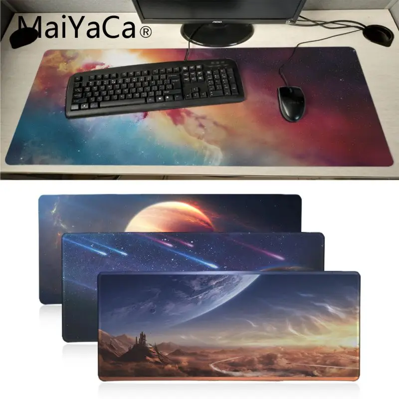 

Maiyaca New Printed Space Fire Planet Rubber Mouse Durable Desktop Mousepad anime Top Detailed Popular Extended gaming mouse pad