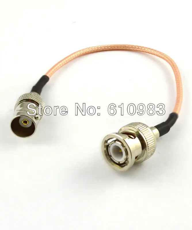 

100 Pieces shipping by DHL Extension cord BNC male plug to female Jack connector adapter coax pigtail cable RG316 15cm