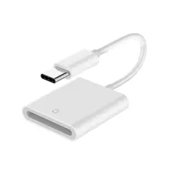 Кардридер USB-C type-C на SD TF OTG Смарт-карта памяти Адаптер для телефона компьютер ПК MacBook Pro USB 3,0 Белый