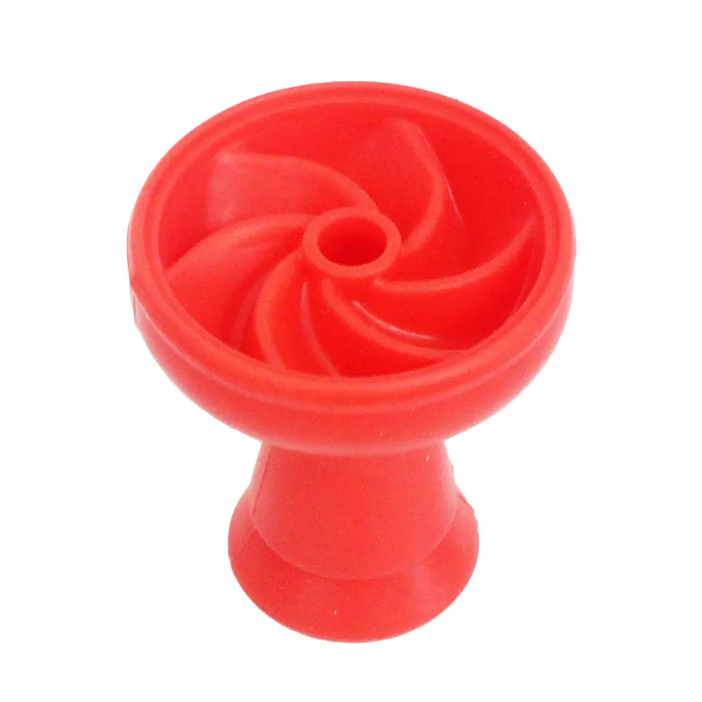 1 шт круглая форма Вихрь кальяна силиконовая чаша аксессуары для кальяна высотой 8,8 см - Цвет: Red