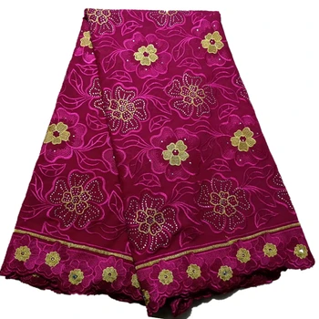 

african lace fabric 2019 high quality lace embroidered voile suisse coton swiss voile lace fabric with stones 5yards