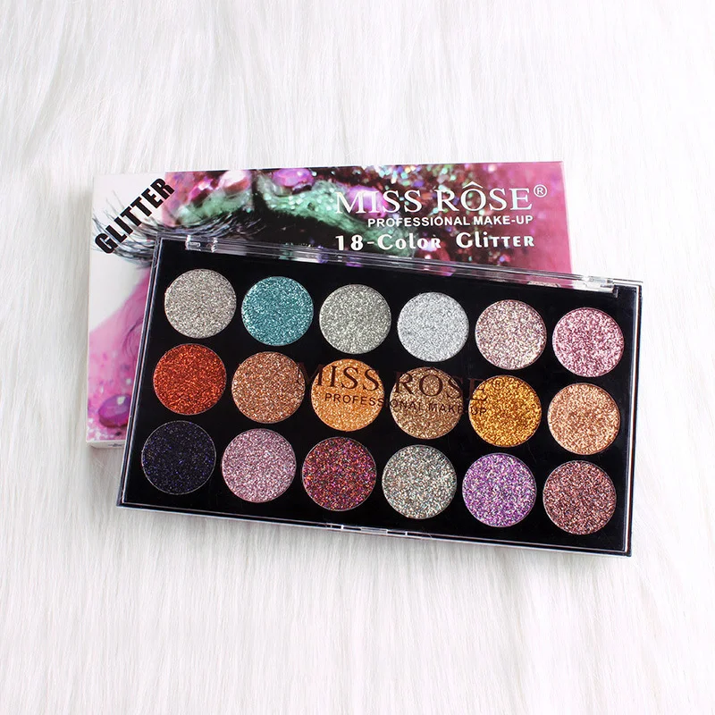 

MISS ROSE Official Eyeshadow Soft Txeture Glitter Makeup Eyeshadow Palette