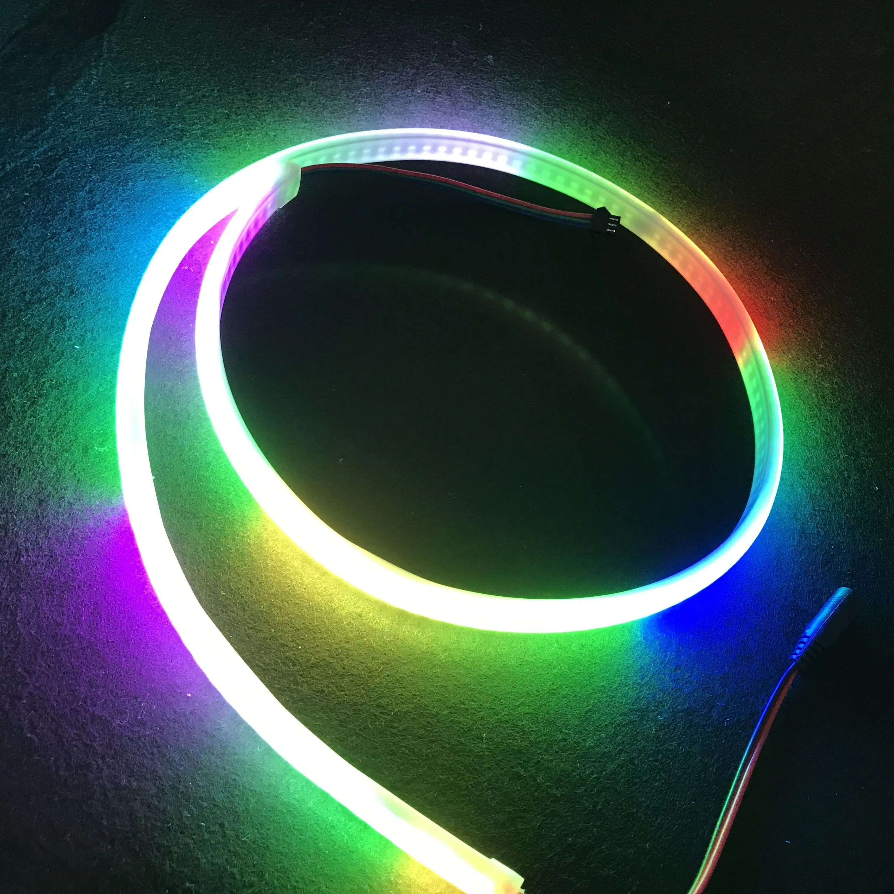 

2m DC12V SK6812 144pixels/m addressable led neon pixel light,RGB full color;waterproof in milky tube;IP66