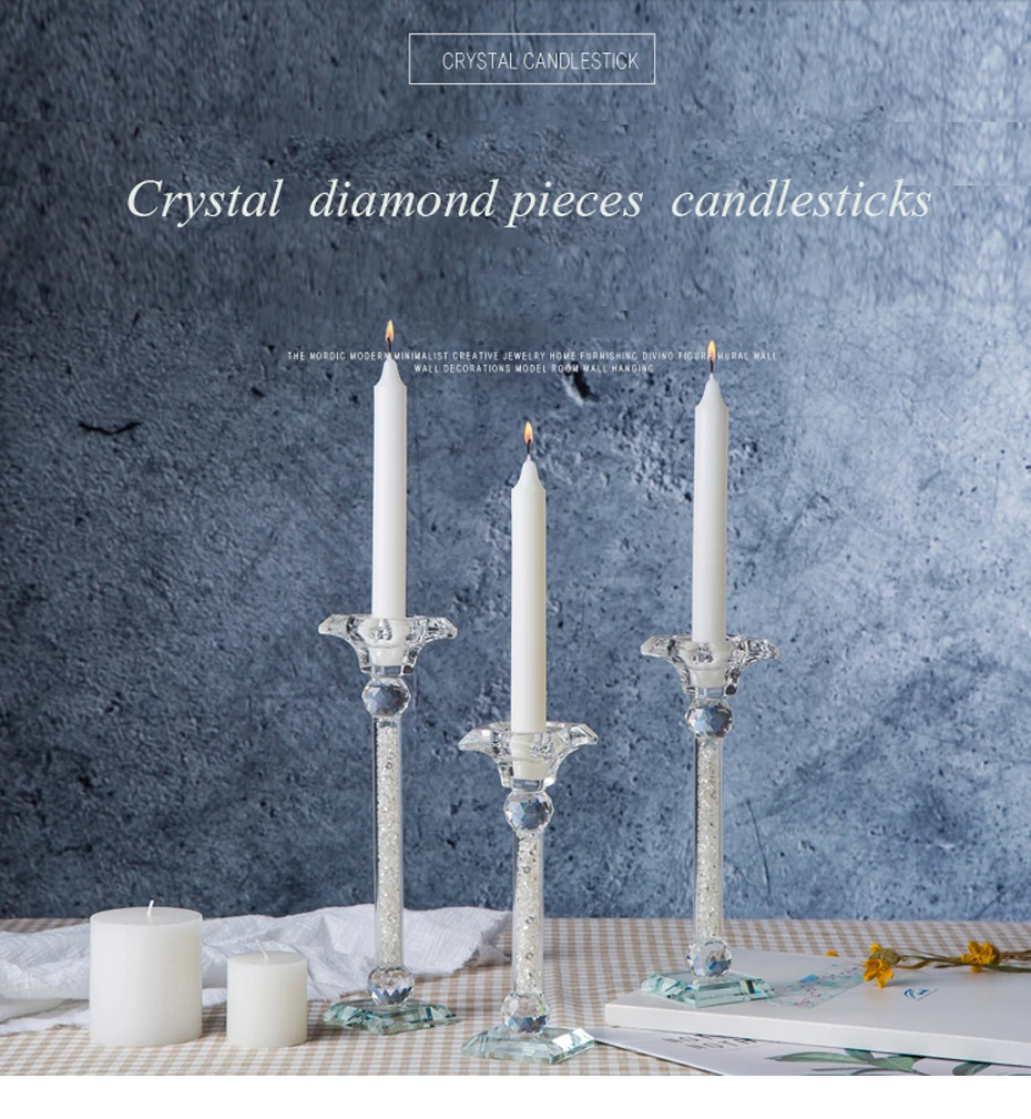 Modern  transparent candle holders 01