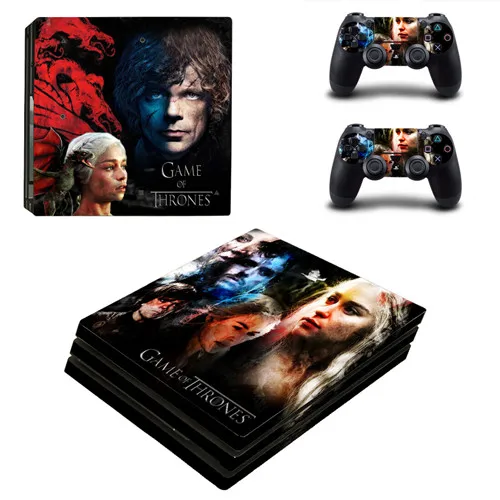 YSP4P-3406 Игра престолов скоро зима PS4 Pro наклейка кожи для playstation 4 Pro консоль и контроллер PS4 Pro наклейка s Наклейка виниловая - Цвет: YSP4P-3406