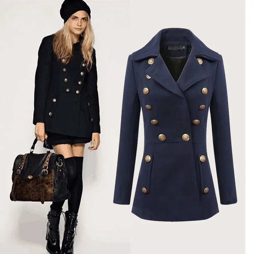 Giaccone Marinaio Uomo Navy Elena Miru00f2 IN TESSUTO DOUBLE