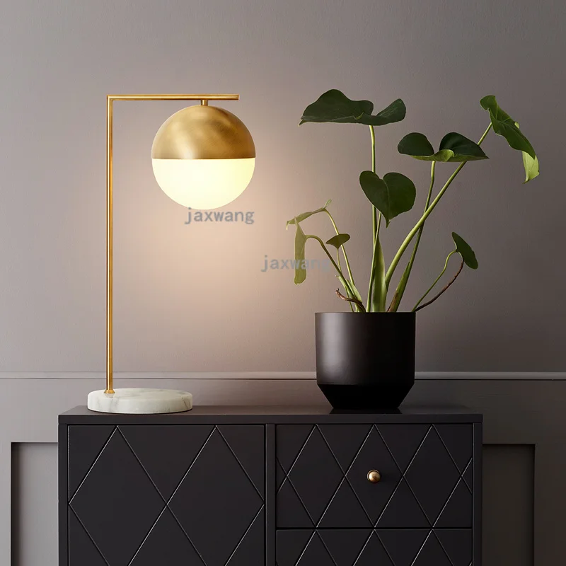 brass bedside lamp