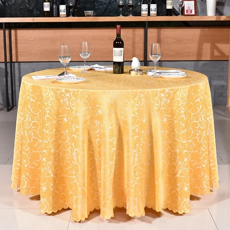 ROMANZO полиэстер круглый стол Обложка Ткань квадратный обеденный Скатерти шампанское Цвет скатерть Booth установка дома Deccor - Цвет: yellow