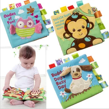 

Kid Soft Cloth bOOK Baby Boy Girl Book Newborn Education Toy Cloth Cute Cartoon Book Children Toy
