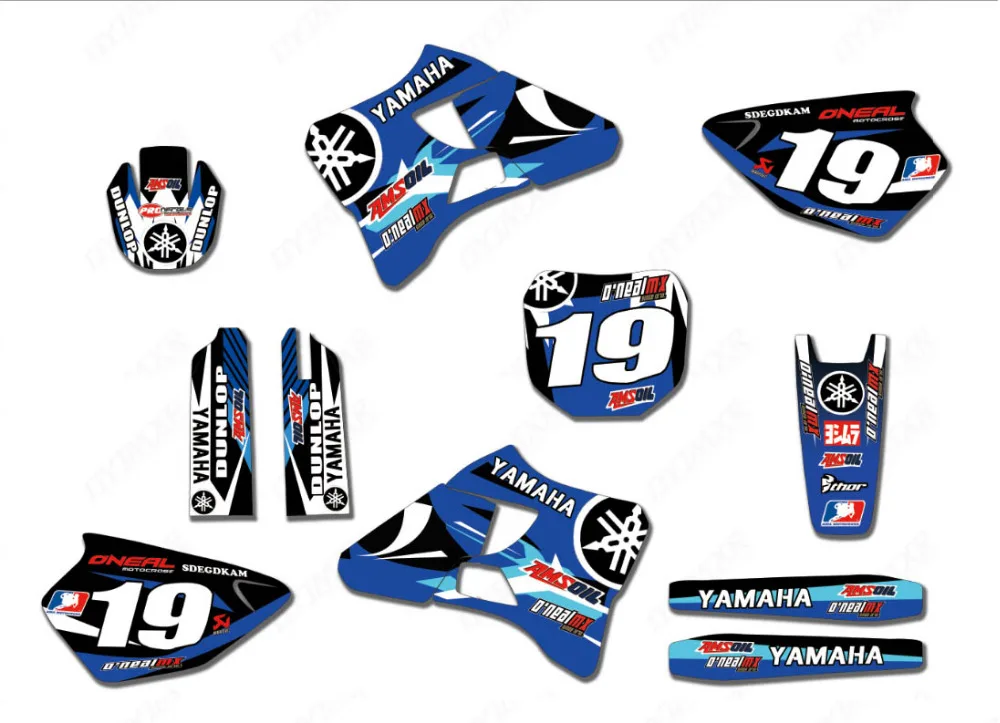 Кросса Графика Переводные картинки Yamaha YZ125 YZ250 1996-2001